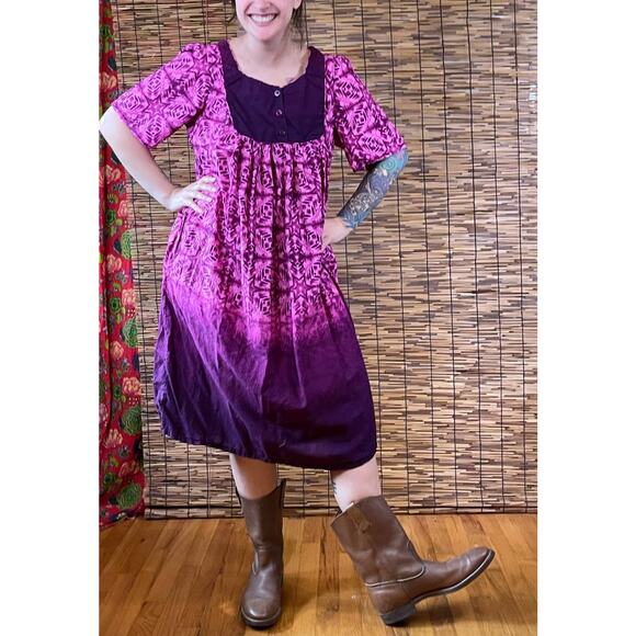 Only Necessities Fuchsia Lounge House Dress size M 14/16 - Picture 4 of 9